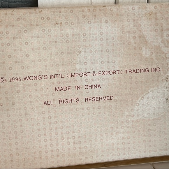 Wongs International Trading Miniature Sewing Tea Set Polystone 1995 NIB - Picture 10 of 11